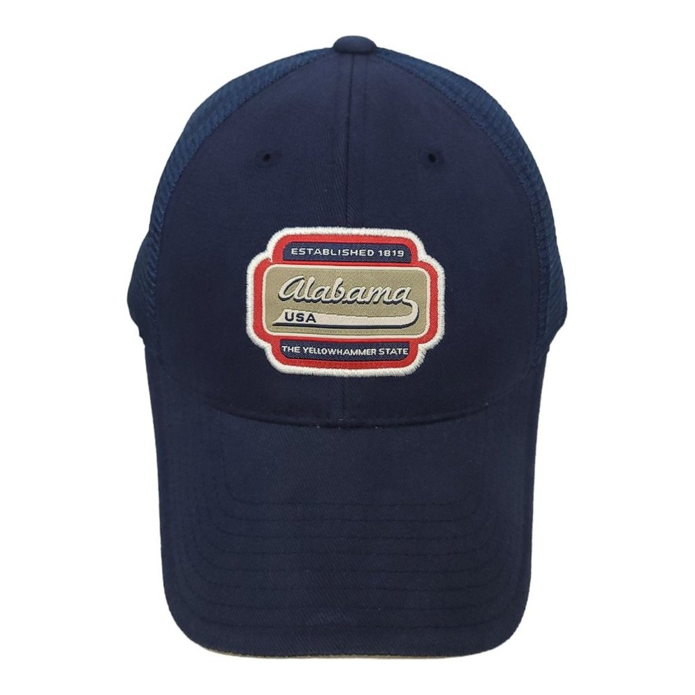 Alabama USA Yellowhammer State Mesh Tuck Strap Cap Trucker Hat American Needle - Picture 1 of 12